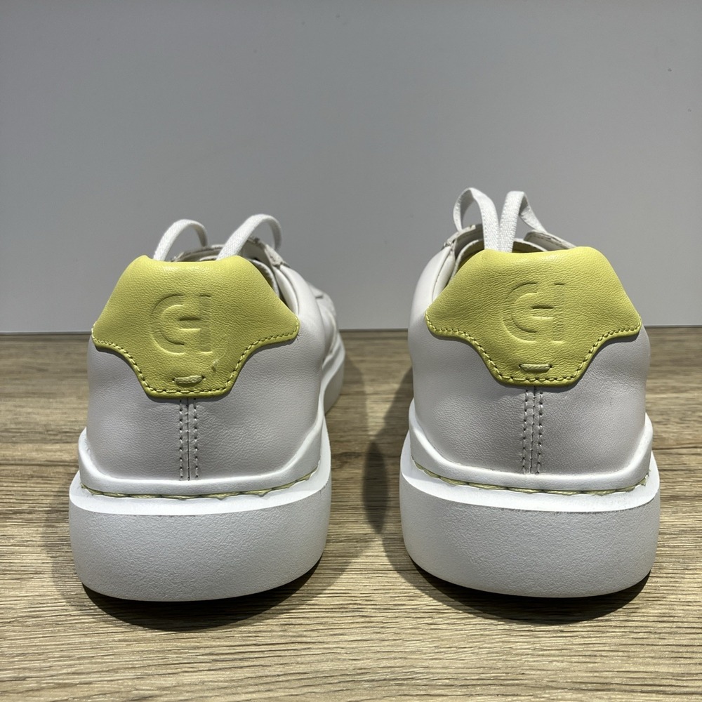 Womens Cole Haan Size 9B Grand Series Sneakers White and Lime Green - Picture 5 of 14